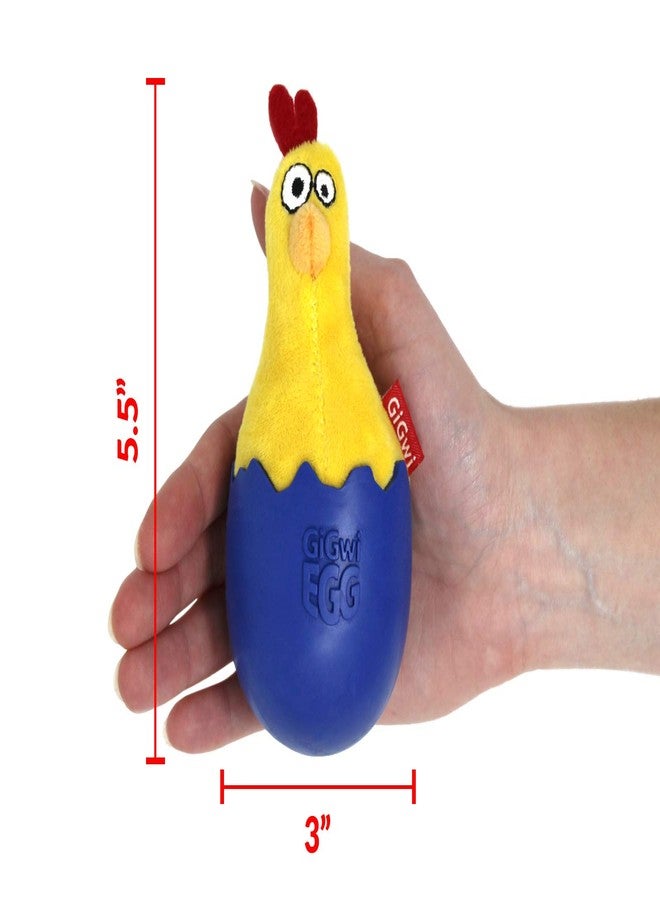 جيجوي لعبة بيضة جيجوي المتأرجحة للكلاب، قاعدة مطاطية سميكة ومتينة لحركة متأرجحة ممتعة، جلد ناعم مع صفارة، تقلل الملل، لطيفة على أسنان الكلب، لعبة تفاعلية، مناسبة للكلاب التي تمضغ قليلاً ولللعب في الأماكن المغلقة، متوسطة الحجم - Image 3